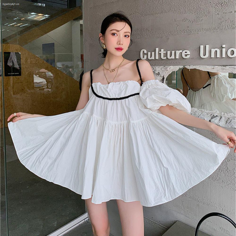 Đầm Dây Nữ Form Rộng Phong Cách Hàn Quốc 2021 | BigBuy360 - bigbuy360.vn