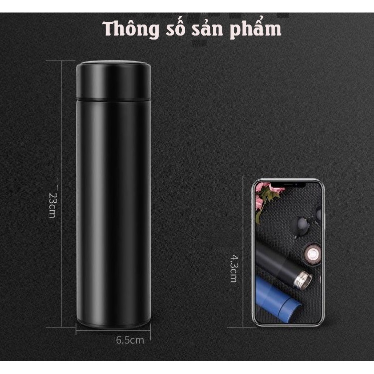 Bình Giữ Nhiệt, Bình Giữ Nhiệt Có Báo Nhiệt Độ Hiện Đại - Đựng Nước Cháo Sữa giữ nhiệt Hơn 10 tiếng