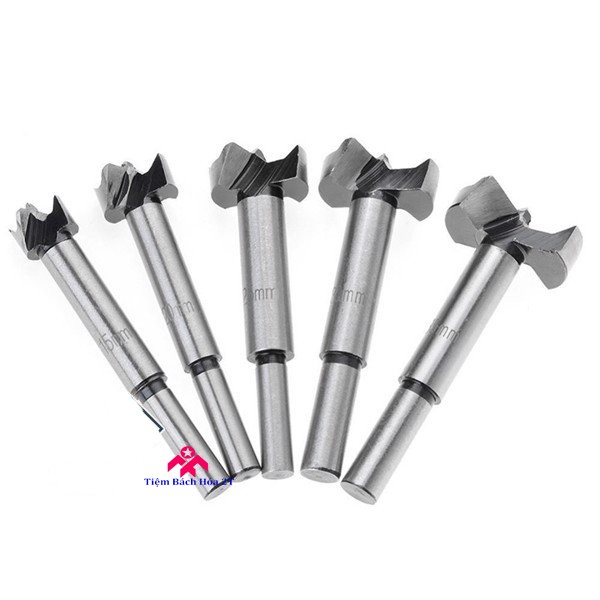 Bộ 5 mũi khoan khoét lỗ đường kính từ 15mm - 35mm - Khoan gỗ, nhựa, mica