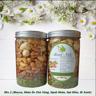 Mixed Nuts 1 - Mix nhân 5 loại hạt dinh dưỡng (500Gr)