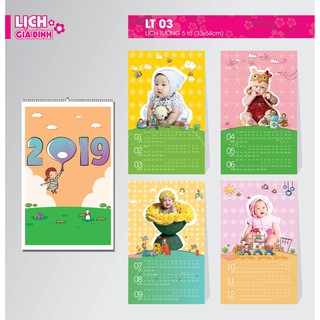 Lịch treo tường 5 tờ