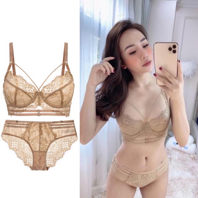 Bộ đồ lót nữ Mỏng có gọng ren mã: 20215