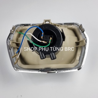 [ Đèn lồi ] Bộ đèn pha xe SUPER DREAM đèn lồi ( 1 bộ gồm: chóa, kiếng, vòng đèn, bóng đèn 35W, đuôi đèn và dây điện)