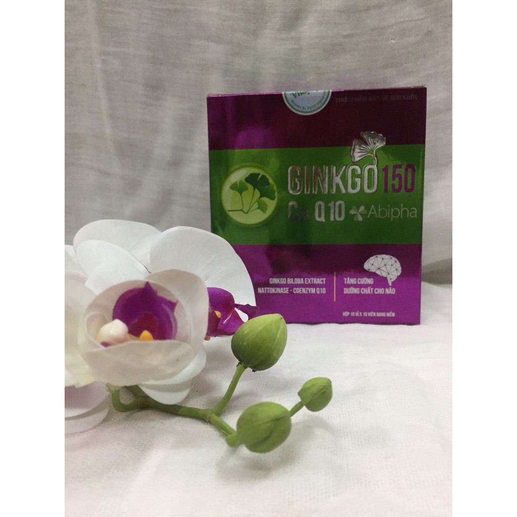 Viên uống hoạt huyết dưỡng não GINKGO 150 CoQ10 Abipha