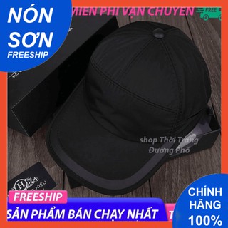 Mũ Lưỡi Trai Nón Sơn Vải Dù Đen Mỏ Viền Da Chính Hãng Hàng Chuẩn Tem 7 Màu Thời Trang Cao Cấp Mới 2023