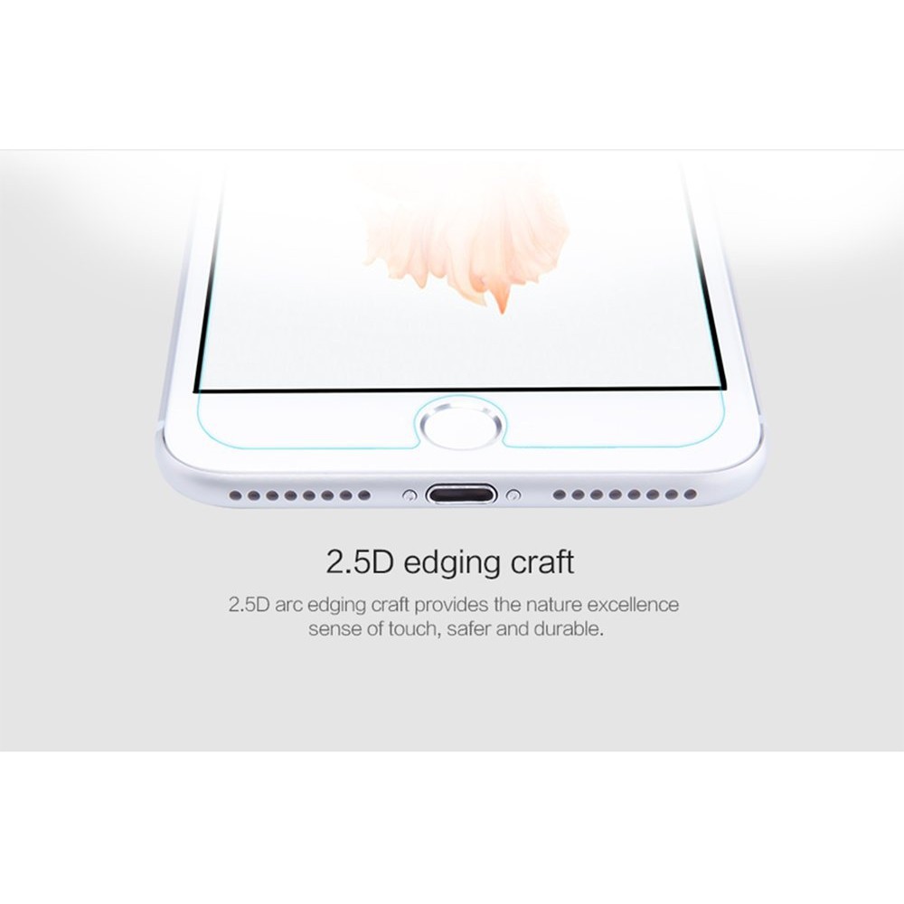 Miếng dán màn hình cường lực chính hãng Nillkin cho iPhone 7 / iPhone 8, H+ Pro mỏng 0.2 mm (mặt kính vát 2.5D)