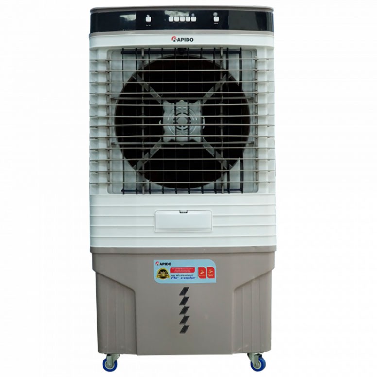 Quạt điều hòa hơi nước Rapido Lucky 9000M, mặt kính phong thủy - Bảo hành 1 năm đổi mới