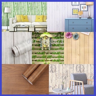 ❤️hàng bao đẹp❤️ giấy dán tường, decal dán tường giả gỗ , vân gỗ đẹp
