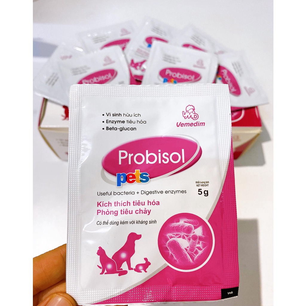 MEN TIÊU HÓA CHO CHÓ, MÈO- PROBISOL PETS -  - sản phẩm của VEMEDIM