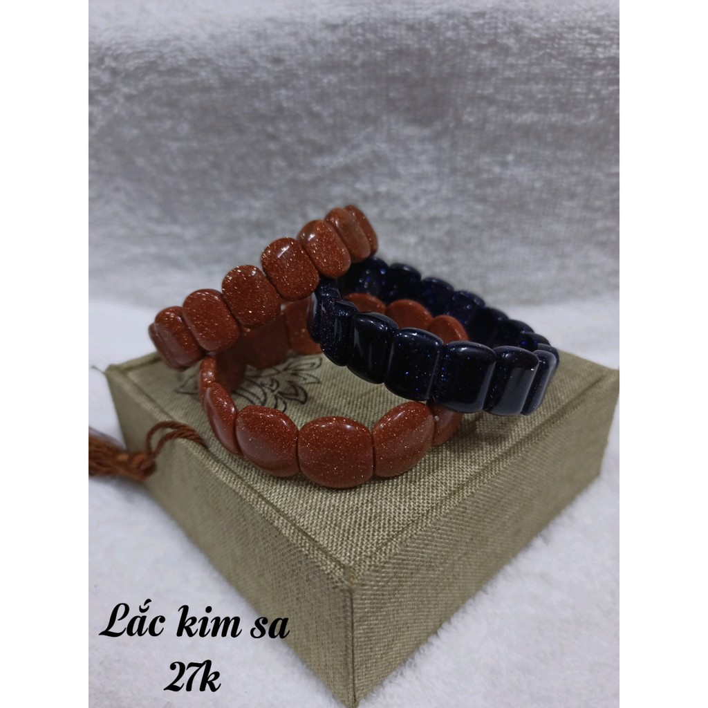 lắc tay kim sa trơn và giác cạnh