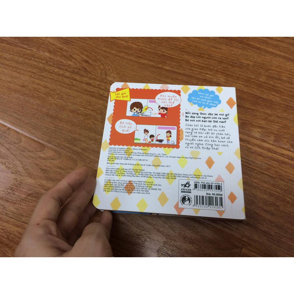 Sách Ehon kỹ năng Chào hỏi lịch sự | BigBuy360 - bigbuy360.vn