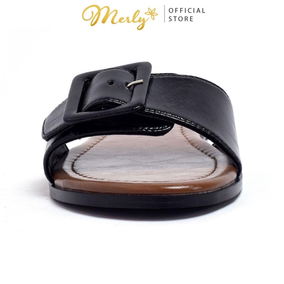 BVT Dép bệt quai ngang Merly 1359, dép da nữ quai ngang, dép da nữ, Dép nữ big size, dép size lớn, dép đi biển