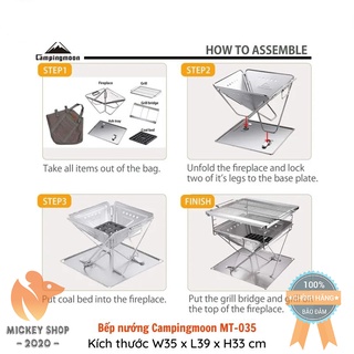 [Chính Hãng] Bếp Nướng Dã Ngoại CAMPINGMOON MT-035