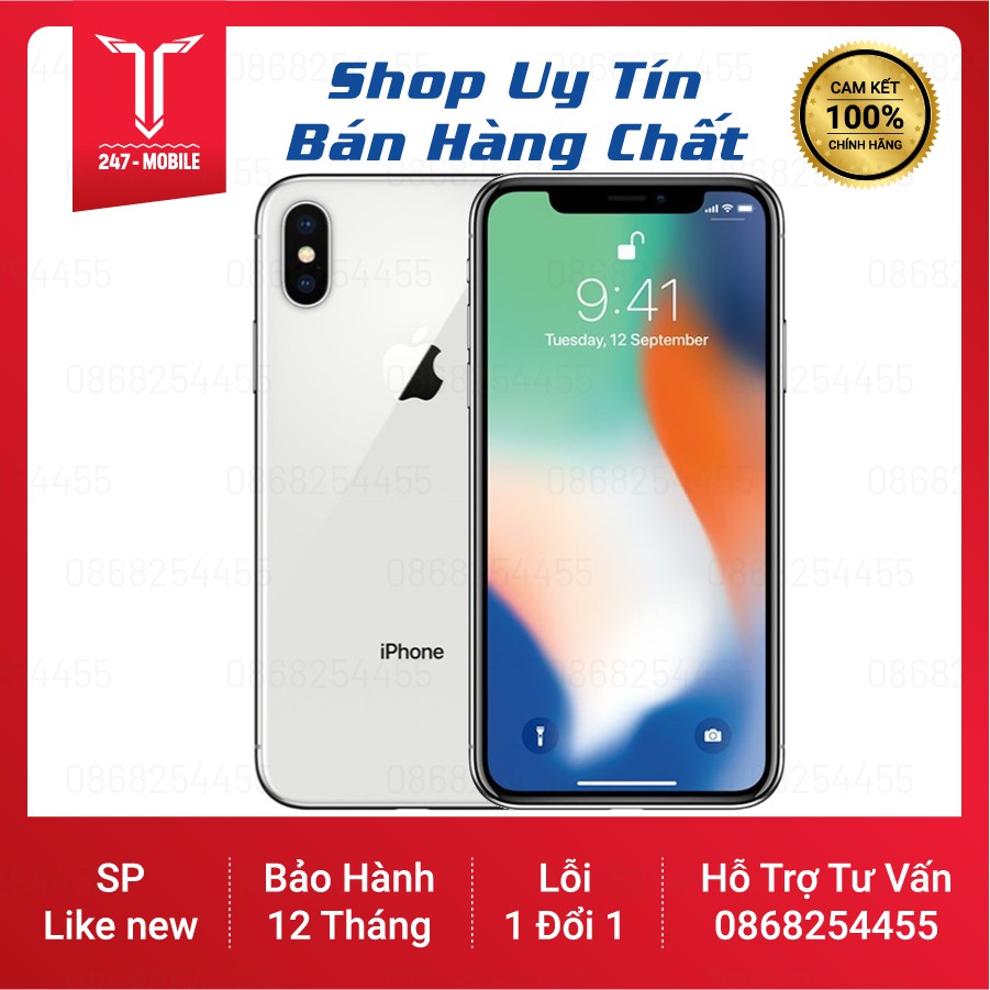 Điện thoại iPhone X 64Gb Quốc Tế ✅ FreeShip✅ Mới 99% Bảo Hành 12 Tháng | BigBuy360 - bigbuy360.vn