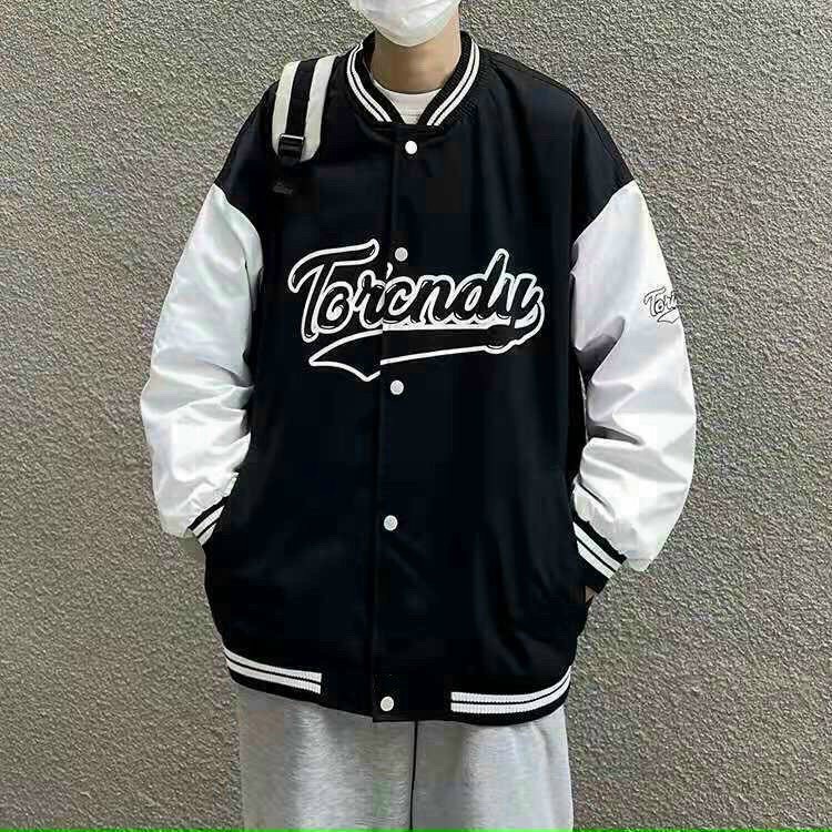 Áo Khoác Bomber Dù 2 Lớp TORI Form Rộng Unisex Nam Nữ Basic 2 Màu Đen Trắng Kiểu Dáng Năng Động Trẻ Trung