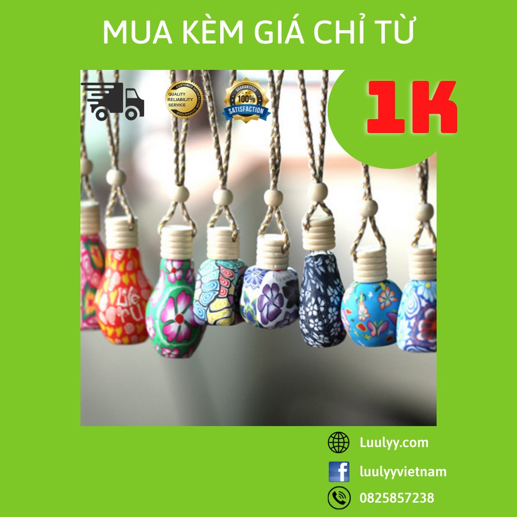 Lọ tinh dầu treo xe, treo nhà tắm, treo tủ quần áo, lọ gốm sứ, lọ lục giác