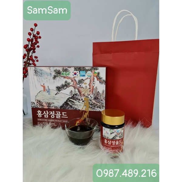 Cao Hồng Sâm Linh Chi Korea Green Food  Hộp 2 lọ x 250gr