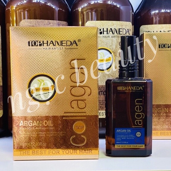 Tinh dầu dưỡng tóc Haneda Collagen 60ml dưỡng tóc khô yếu