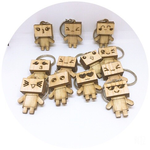 50 Móc khóa danbo người gỗ siêu hót