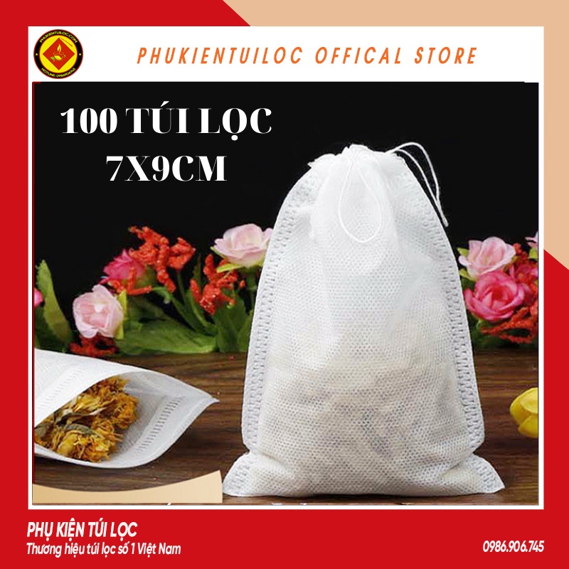 Túi lọc trà cà phê sữa chua hy lạp sữa hạt sữa đậu nành dùng 1 lần -100 chiếc - PHUKIENTUILOC -TLT79