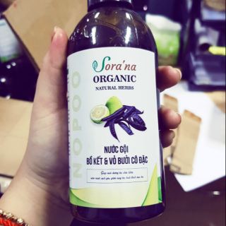 Nước gội bồ kết vỏ bưởi cô đặc Sora