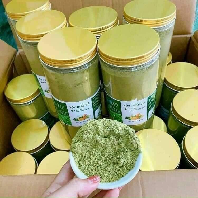 Hộp 500g Bột rau Diếp Cá nguyên chất sấy lạnh hàng mới 2022