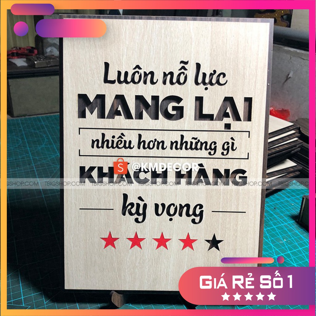 [Tranh danh ngôn đẹp nhất] [COMBO 06] 2 tranh gỗ  động lực phối cực đẹp, ý nghĩ (có chọn thể thay thế nội dung)