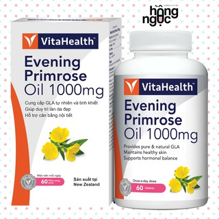Tinh dầu hoa Anh thảo VitaHealth Evening Primrose Oil 1000mg (Hộp 60 viên)