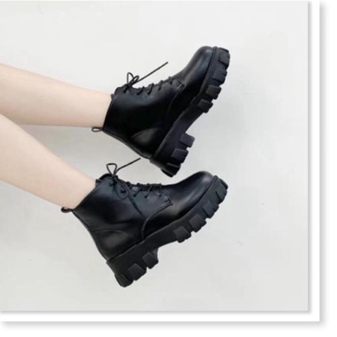 Bốt nữ 💝FREESHIP💝 Giầy boot cổ lửng phong cách hàn P1029 (ảnh thật)