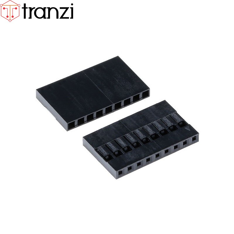 Vỏ header 2.54mm dupont 9P 13,95mm đen - túi 50 cái