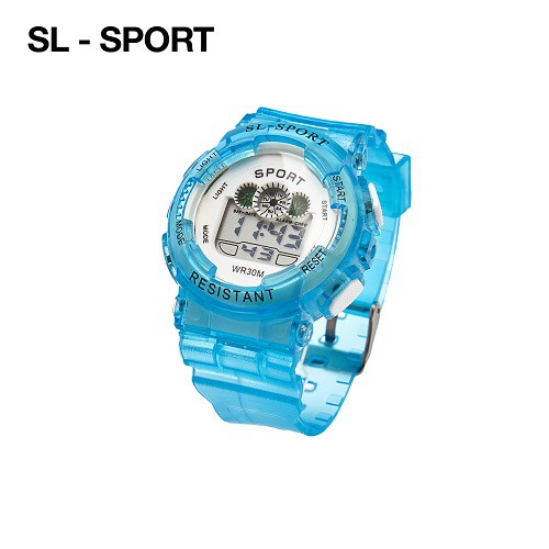 Thương hiệu độc quyền-Đồng Hồ Thể thao Unisex SL-Sport 02 cao cấp dây cao su đúc đặc chống nước TUYỆT ĐỐI siêu bền