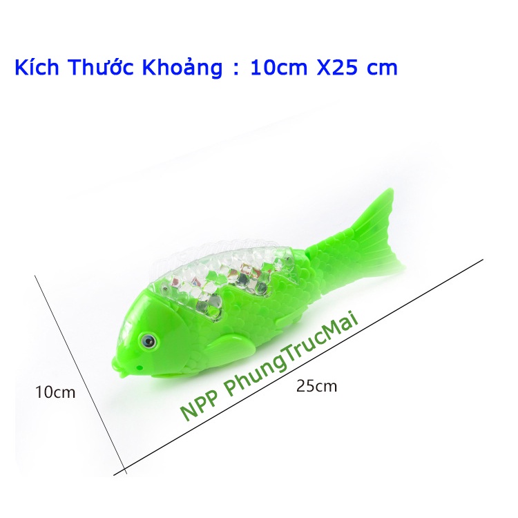 Lồng đèn trung thu cá chép có đèn vẫy đuôi chạy được cá robot cá điện vui tết trung thu truyền thống