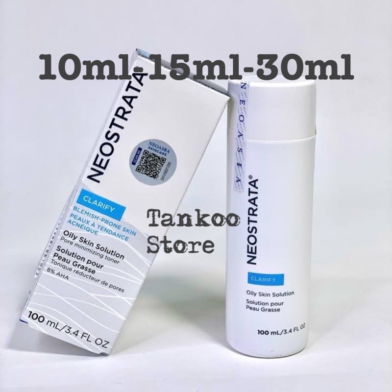 Neostrata TẨY TẾ BÀO CHẾT HOÁ HỌC. USA -CLARIFI Oily skin solution 8 aha. 10ml-15ml-30ml
