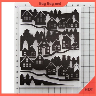 DIY Scrapbooking Plastic Embossing Template Folder Stencil for Album Card