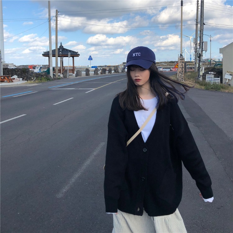Áo Khoác Cardigan Size Lớn Thêu Họa Tiết Xinh Xắn Theo Phong Cách Hàn Quốc 2020 | BigBuy360 - bigbuy360.vn