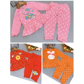 Đồ bộ dài bé gái xinh xắn 20-42kg