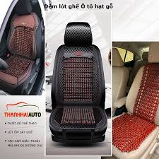 Bọc Ghế Ô Tô - Lót Ghế Ô Tô Hạt Gỗ Cao Cấp Chống Nóng, Massage Lưng,Bao Bọc Da PU Cao Cấp - CARZONE