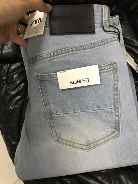 Quần Jean Nam Slimfit QJNA vải Jean mềm xịn co giãn