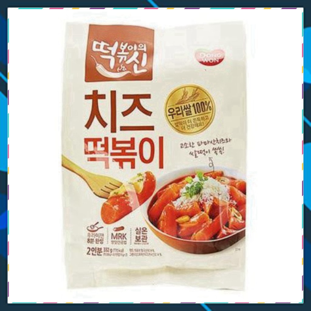 Bánh gạo tokbokki vị phô mai sốt cay 332g Dongwon