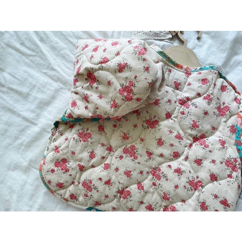 Vải cotton chần bông may chăn và đồ mùa đông cho bé siêu xinh