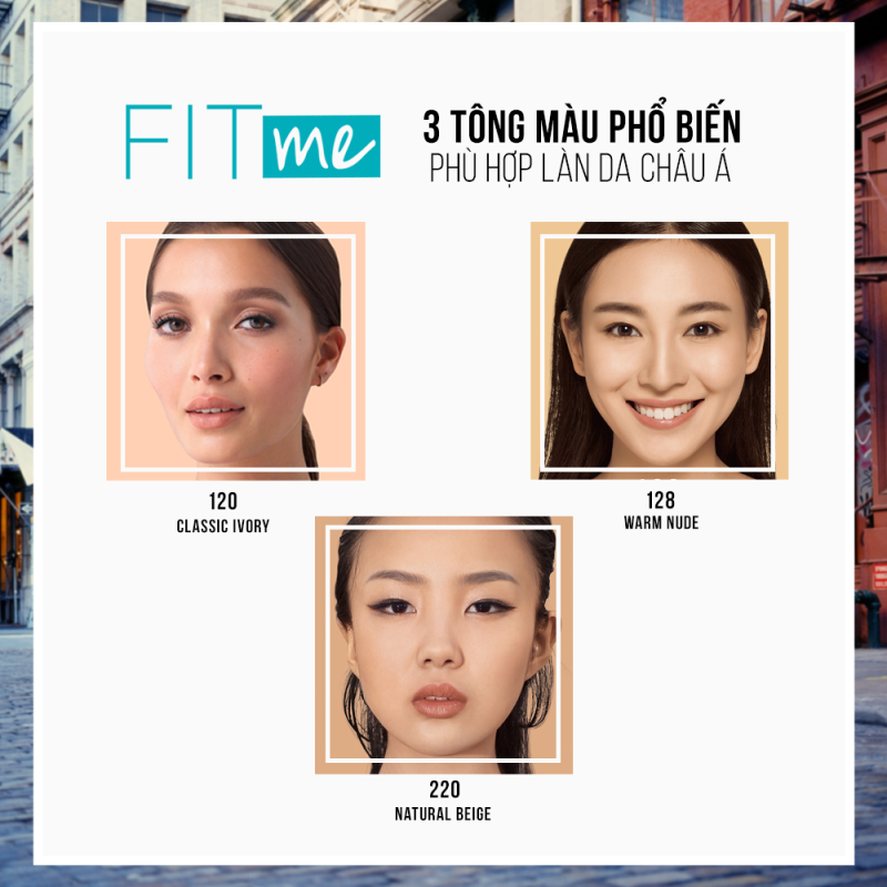 [Mã FMCGMALL - 8% đơn 250K] Kem Nền Mịn Nhẹ Kiềm Dầu Fit Me Dạng Gói Maybelline New York Matte Poreless Foundation 5ml