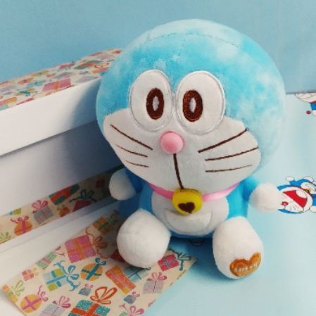 GẤU BÔNG 23cm DOREMON NHẮM MẮT DỄ THƯƠNG LÔNG NHUNG GIÁ RẺ Quà tặng handmade