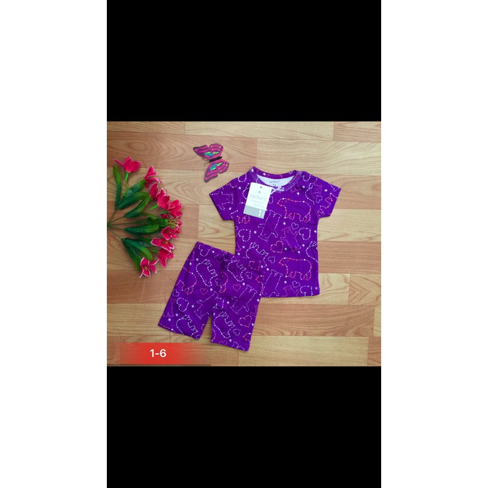 Đồ bộ lửng bé gái ♥️ FREESHIP ♥️ Chất thun borip mềm mịn, co giãn tốt, họa tiết tươi sáng