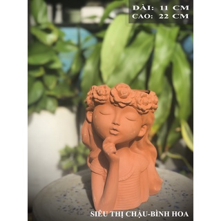 Chậu trồng sen đá, cây tiểu cảnh, tiểu cảnh mini - TLS-LISA