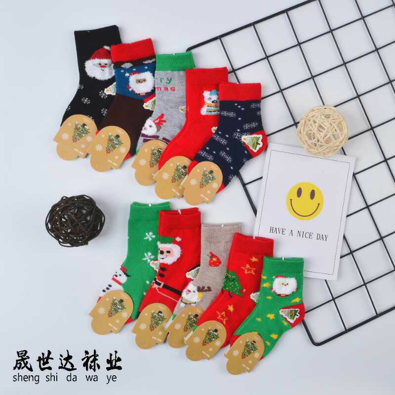 Tất noel, vớ noel nhiều hình ngộ nghĩnh (set 10 đôi)