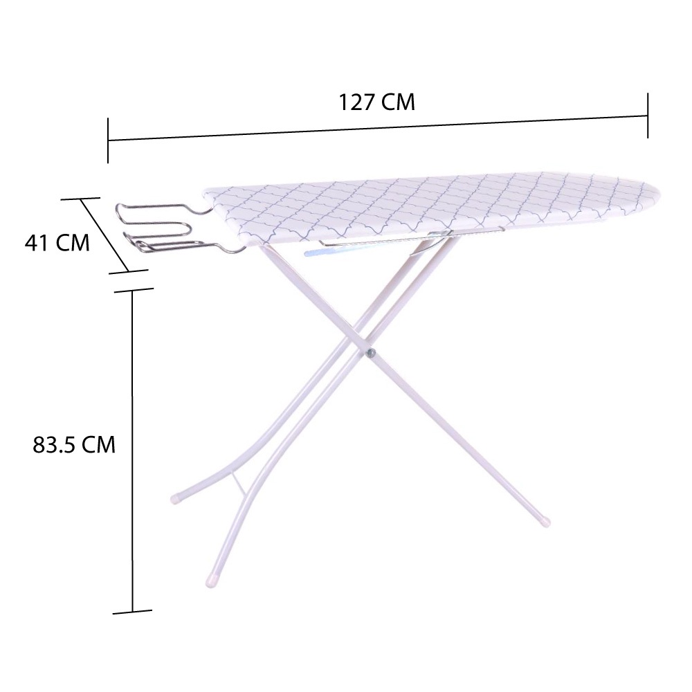 HomeBase PLIM Bàn để ủi quần áo 11 độ cao mặt bàn gỗ Thái Lan W127xH83.5xD41 cm