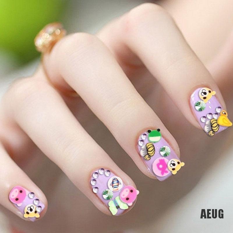 Set 100 sticker hình trái cây 3D trang trí móng nghệ thuật