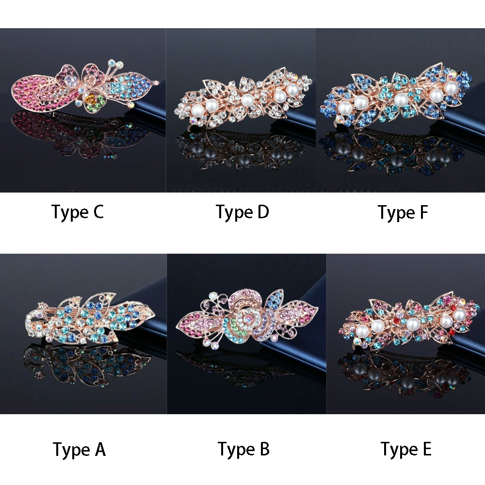 Kẹp tóc đính đá sang trọng cho nữ