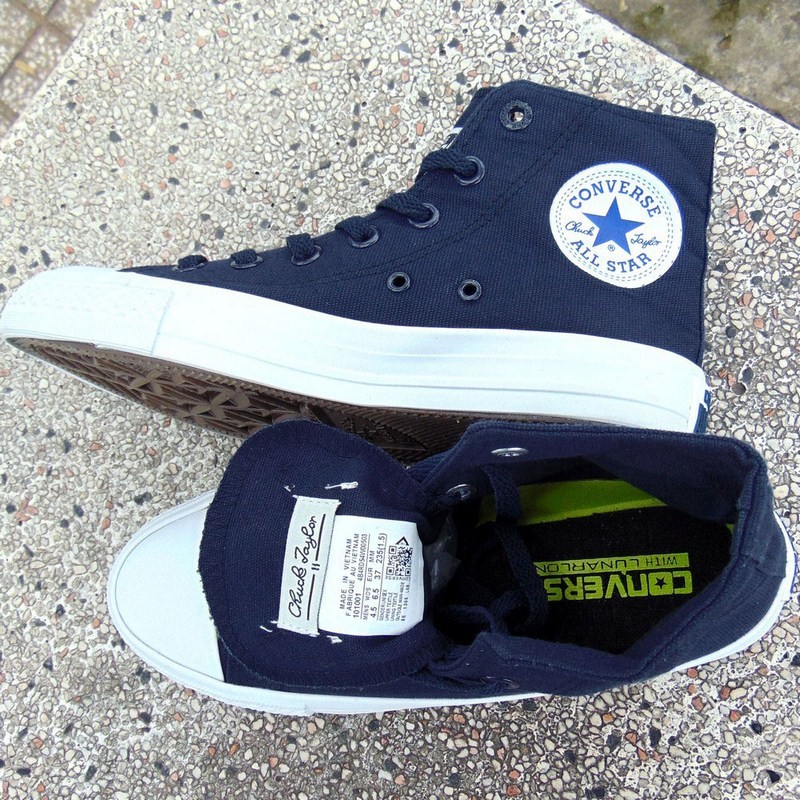 Giày Ck2 AllStar Nam Cổ Cao Xanh Đậm | BigBuy360 - bigbuy360.vn