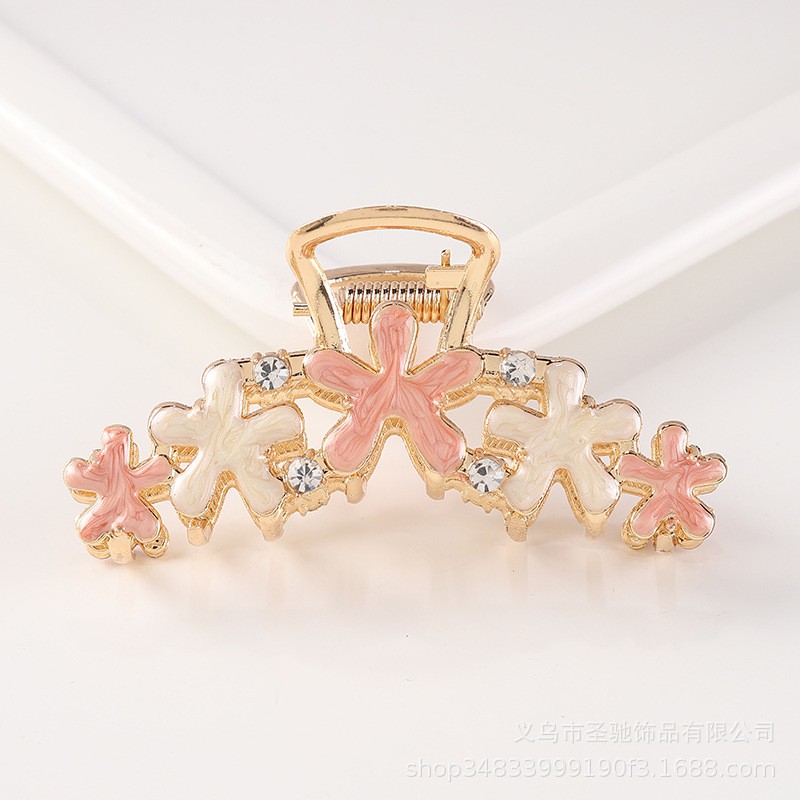 Kẹp tóc FREESHIP Giảm 1k Khi Nhập [GENZ123] Kẹp Tóc Kim Loại Đính Hoa Sang Trọng